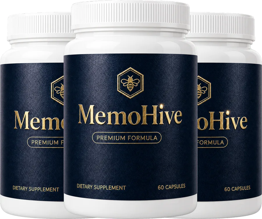 MemoHive™ brain support — 3 bottles